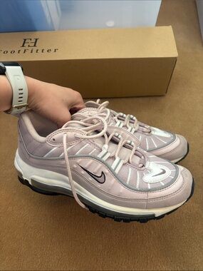 Nike Women's 98 Air Max Sneakers in Barely Rose size 7.5